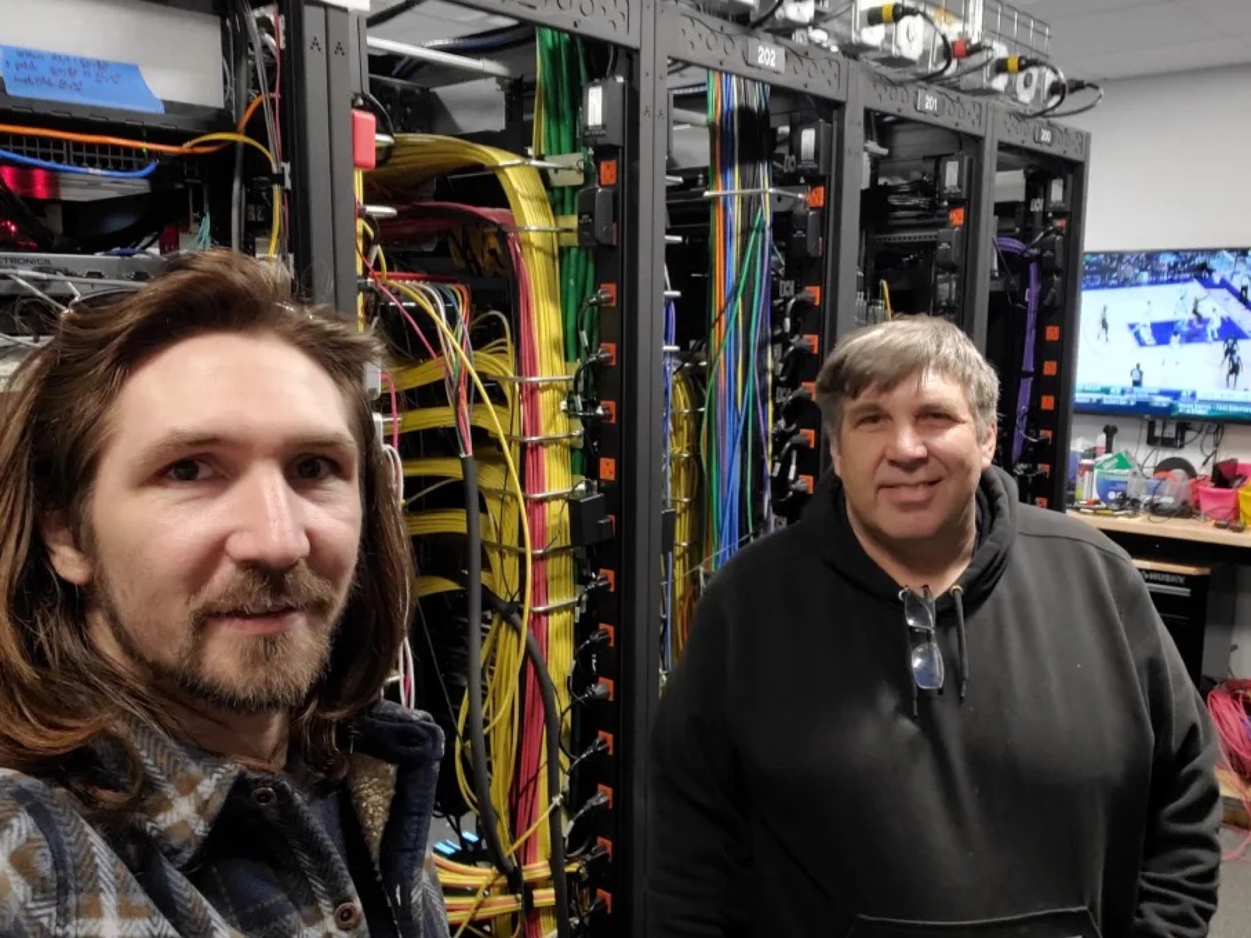 Network rack and cabling proof photo