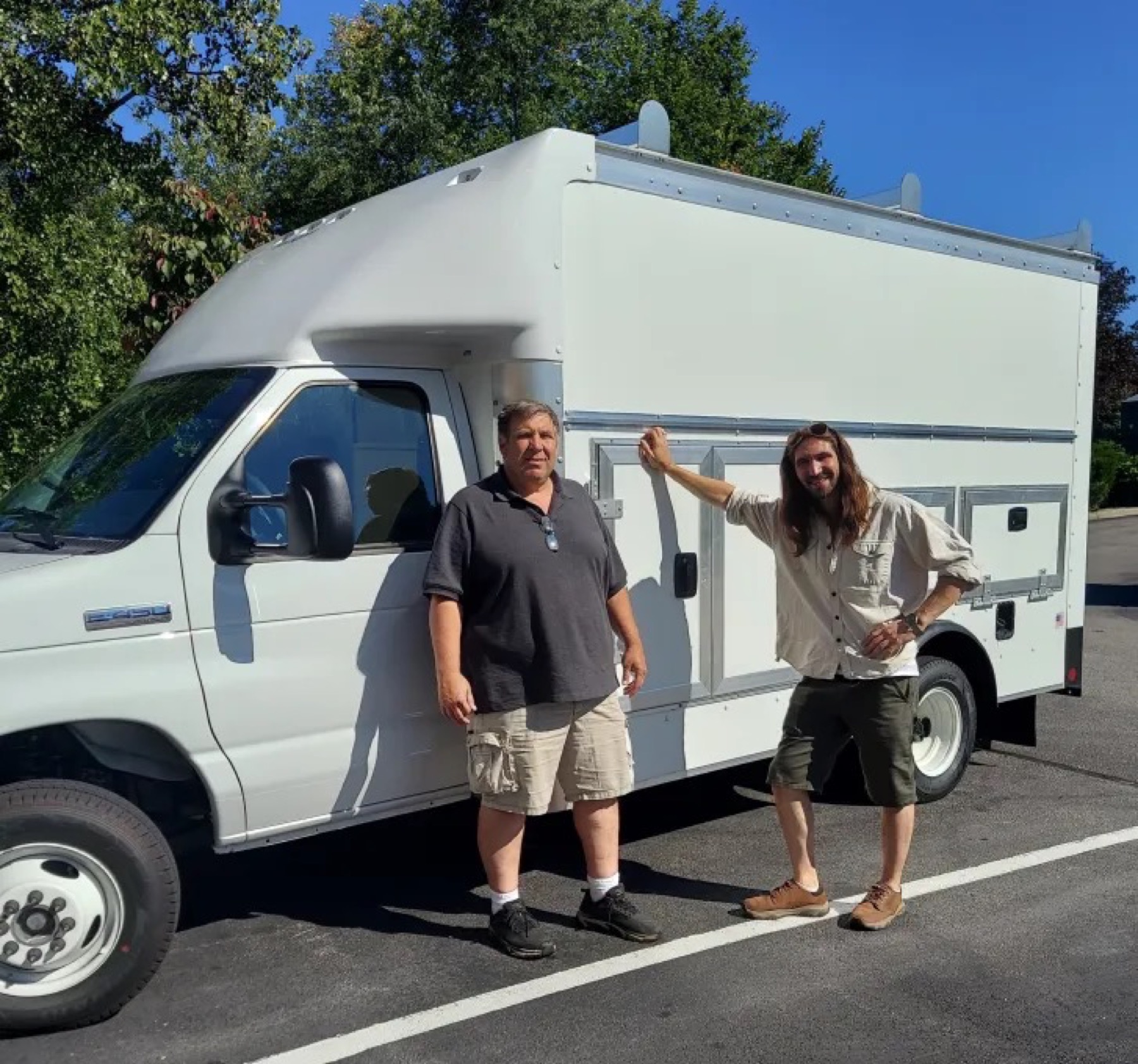 Service truck and crew proof photo
