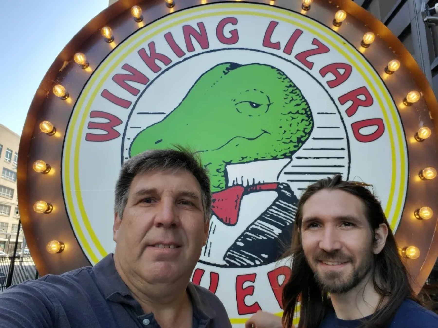 Winking Lizard crew proof photo