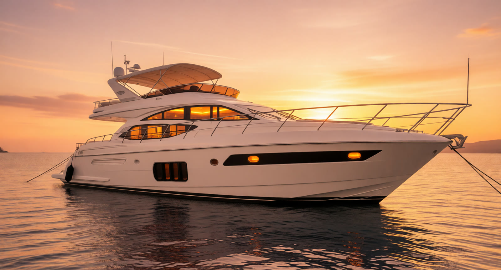 Azure Pearl at sunset